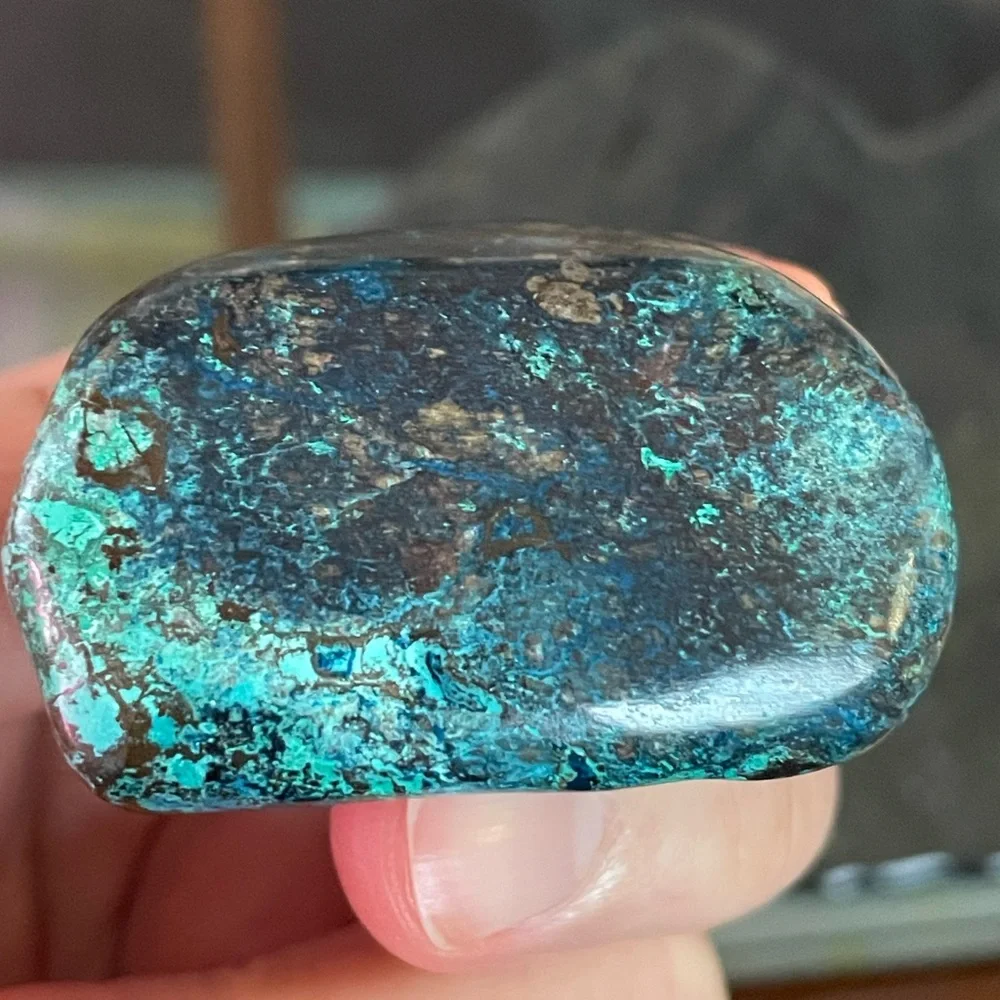Chrysocholla Tumbled Stone - Picture 5 of 5
